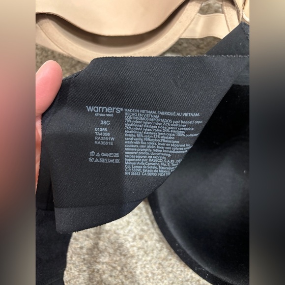 Warner’s Simply Perfect Underwire Underarm Smoothing Demi T shirt bra 38C - Picture 7 of 8